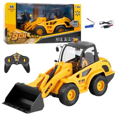 Leantoys Baggerlader-Planierraupe RC 1:24
