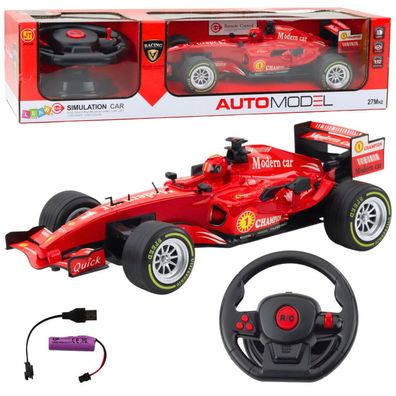Leantoys RC-Rennwagen mit Sound 1:12 rot