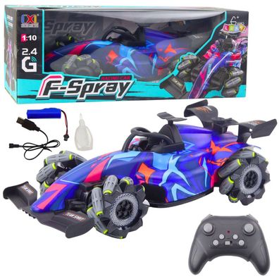 RC Ferngesteuerter Racer 1:10 Lichter Sounds Wasser Dampf Blau