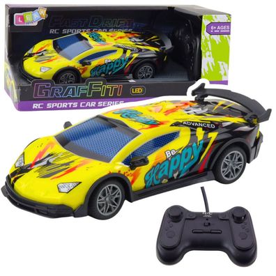 Lean Toys Sportwagen Fernsteuerung Rc Lichter Led Gelb 1:22