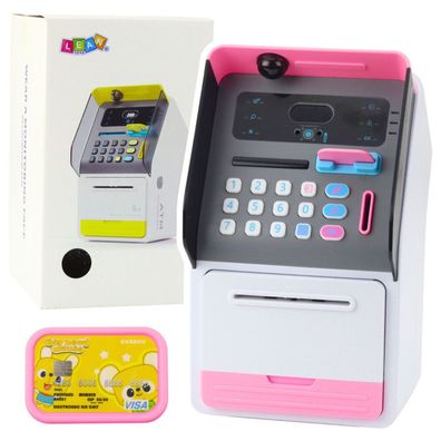 Lean Atm Safe Spardose Pin-Karte Rosa