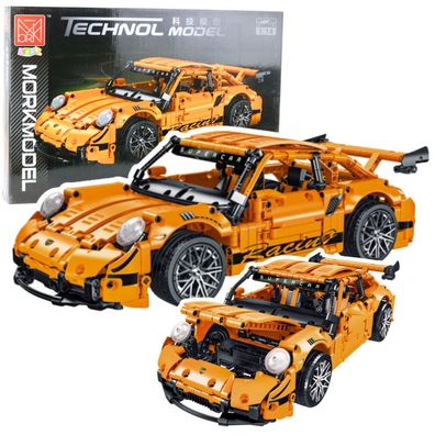 GT Rennwagen Bausteine Orange 1:14 1268 Stk