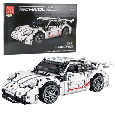 Bausteine GT-Rennwagen Weiß 1:14 1268 Stk