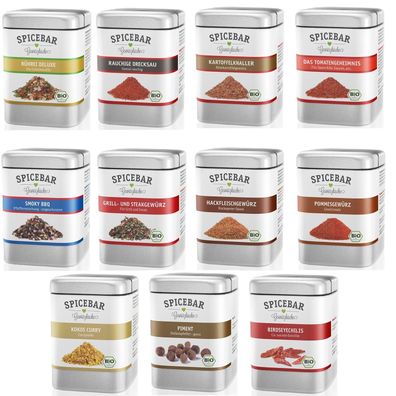 Spicebar Bio Gewürzvielfalt – Aromatische Gewürzmischungen für Küche & Grill