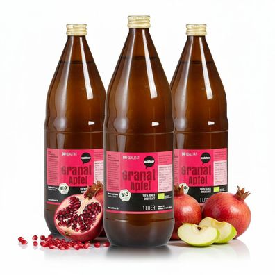 Wohltuer Bio Granatapfel reiner Direktsaft - 6x 1000ml - 6000ml