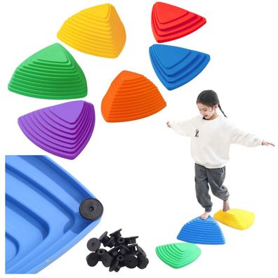 Leantoys Sinnespfad Steine gleichwertige Farbe 6pcs