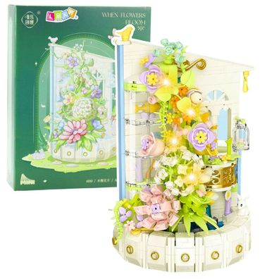 Lean Building Blocks Flower Composition Mit Led Light Tower 632 El