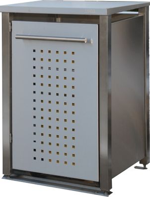 Müllbox Typ-MD, 1x 240l, Türfarbe Edelstahl
