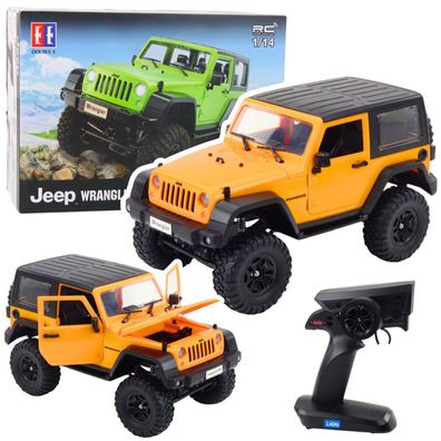 RC Jeep Wrangler Rock Crawler Orange 1:14 Ferngesteuertes Geländefahrzeug