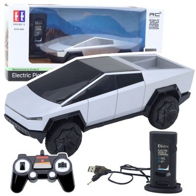 Ferngesteuertes Auto RC Pickup Truck LED-Leuchten Silber