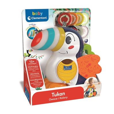 Interaktives Spielzeug Tukan Adrian: Obst & Farben Polnische Version Clementoni 50383