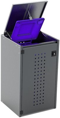 Mülltonnenverkleidung Boxxi Typ-XD, 1x 240l, Türfarbe Anthrazit