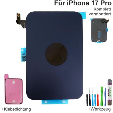 Akkudeckel für iPhone 17 Pro Blau Backcover Rückseite Komplett vormontiert mit MagSaf