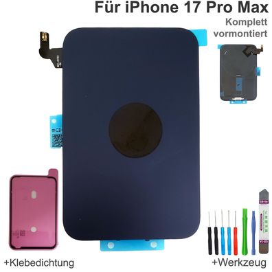 Akkudeckel für iPhone 17 Pro Max Blau Backcover Rückseite Komplett mit MagSafe Magnet