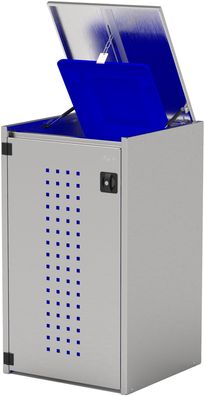 Mülltonnenhaus Boxxi Typ-XD, 1x 240l, Türfarbe Edelstahl
