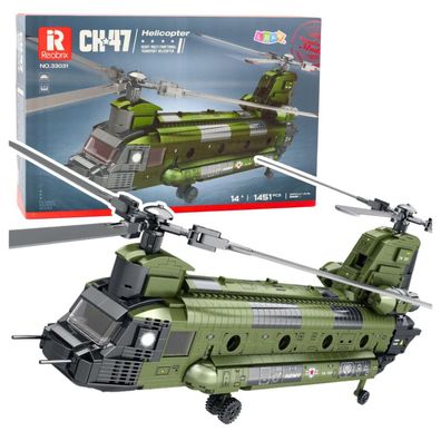 Bausteinset Militärhubschrauber CH-47 Chinook 1451 Teile