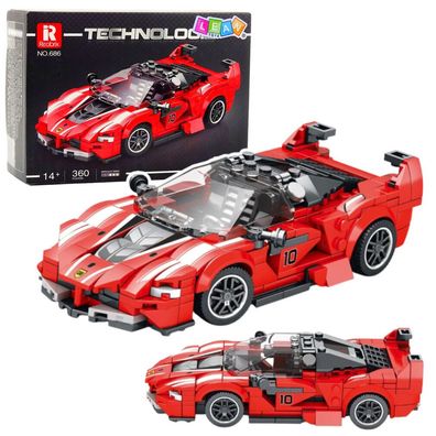 Bausteine ​ #8203; XX-K Rennwagen Rot 360 Teile