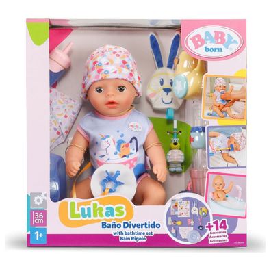 Baby Born Fun Bathroom Lukas Puppe 36 cm