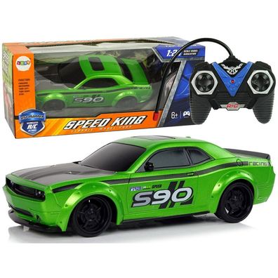 IMPORT Leantoys Ferngesteuerter Sportwagen 1:24 Racing Green