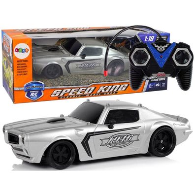 Lean Toys Auto Sportowe R/C 1:18 Srebrne Champion Pilot