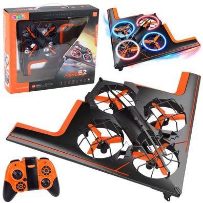 RC-ferngesteuerte Drohne, Quadcopter, LED-Beleuchtung, App