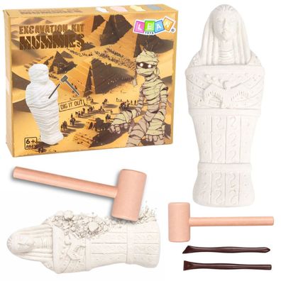 Archäologisches Set, altägyptische Ausgrabungsfiguren
