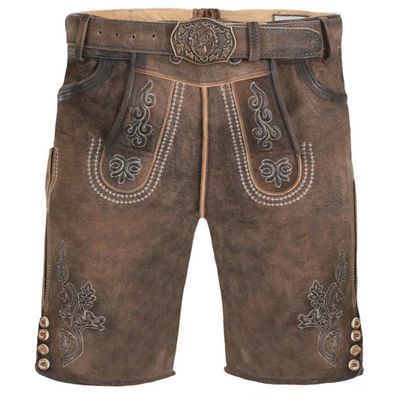 Lederhose Holger braun - Größe: 54