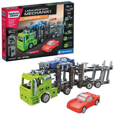 Wissenschaftlicher Spaß Mechaniklabor Transporter Clementoni 50249