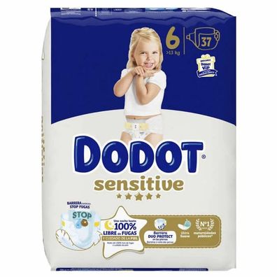 DODOT Sensitive Windeln Größ 6 +13 kg 37 Einheiten