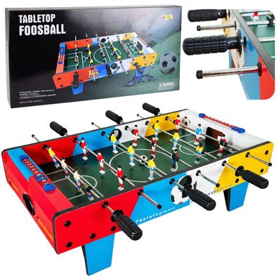 Mini-Tischfußball-Geschicklichkeitsspiel, Tischfußball mit 2 Bällen, 69 cm