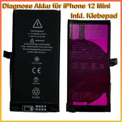 Diagnose Akku für iPhone 12 Mini ohne Fehlermeldung ohne Löten 100% Kapazität A2471