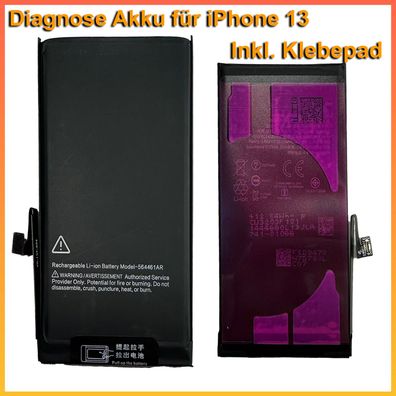 Diagnose Akku für iPhone 13 ohne Fehlermeldung ohne Löten 100% Kapazität A2655