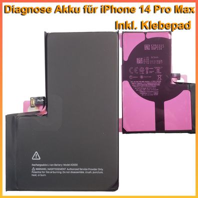 Diagnose Akku für iPhone 14 Pro Max ohne Fehlermeldung ohne Löten 100% Kapazität A283