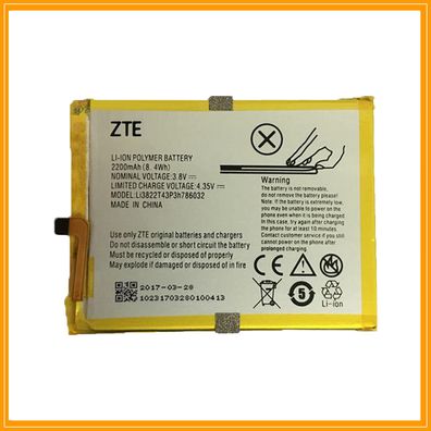 Original ZTE Akku Li3822T43P3h786032 für ZTE Blade X7 Batterie Li-Ion Accu Aku