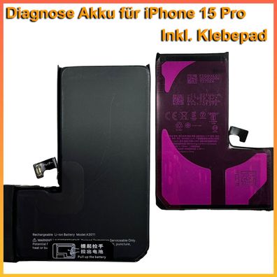 Diagnose Akku für iPhone 15 Pro ohne Fehlermeldung ohne Löten 100% Kapazität A3011