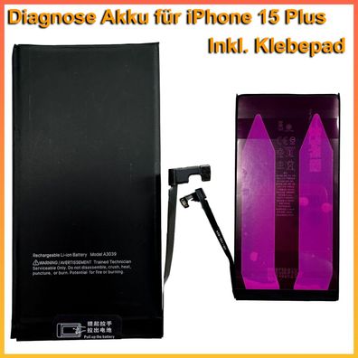 Diagnose Akku für iPhone 15 Plus ohne Fehlermeldung ohne Löten 100% Kapazität A3039
