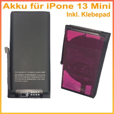 Qualitäts Akku 2406mAh Für iPhone 13 Mini Batterie Battery Accu ersetzt A2660