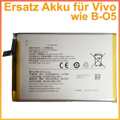 Ersatz Akku für Vivo Y11S / Y20S Batterie Battery ersetz B-O5 Accu