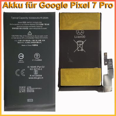 Akku für Google Pixel 7 Pro Batterie Battery Accu GMF5Z