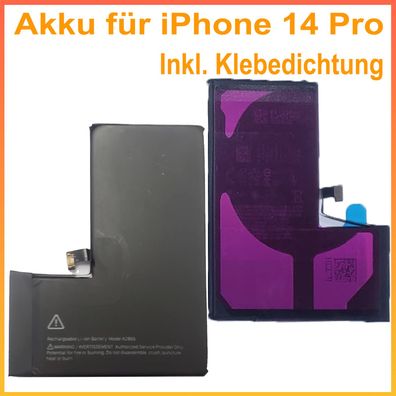 Ersatz Akku für iPhone 14 Pro Batterie Akku Battery A2866 3283 mAh