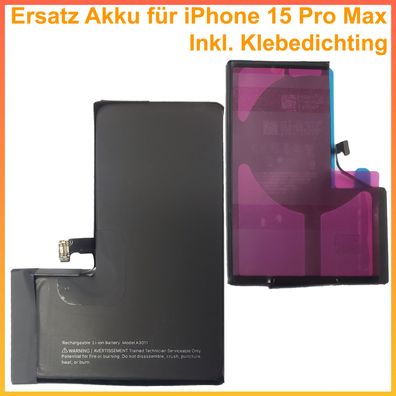 Ersatz Akku für iPhone 15 Pro Batterie Akku Battery A3011 3342 mAh