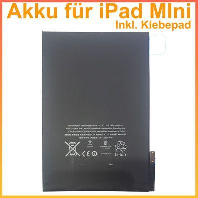 HIgh Capacity 4440mAh Akku für iPad Mini A1432 A1445 A1454 ersetzt A1445 Batterie Bat