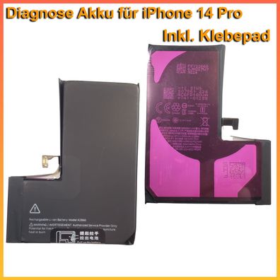 Diagnose Akku für iPhone 14 Pro ohne Fehlermeldung ohne Löten 100% Kapazität A2866