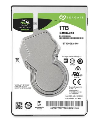 Seagate Barracuda 1TB HDD SATA 6Gb/s 5400rpm 6,4cm 2.5" 7mm Bauhöhe 128Mb cache BLK (