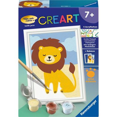 Ravensburger CreArt - Malen nach Zahlen 23985 - Kleiner Löwe - ab 7 Jahren
