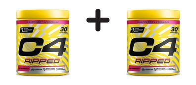 2 x Cellucor C4 Ripped (30 serv) Raspberry Lemonade
