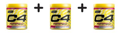 3 x Cellucor C4 Ripped (30 serv) Raspberry Lemonade