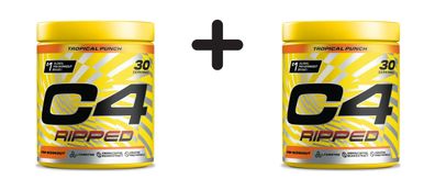 2 x Cellucor C4 Ripped (30 serv) Tropical Punch