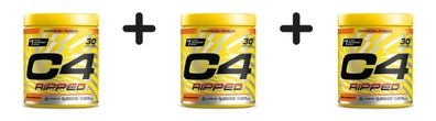 3 x Cellucor C4 Ripped (30 serv) Tropical Punch