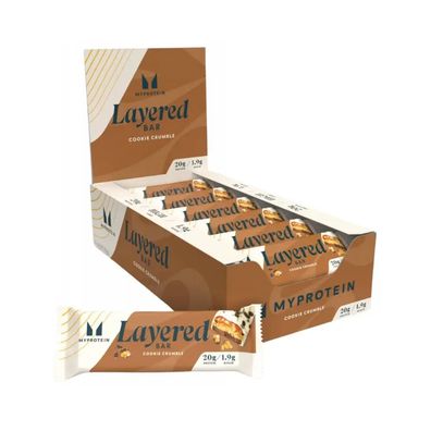 Myprotein Layered Bars (12x60g) Cookie Crumble